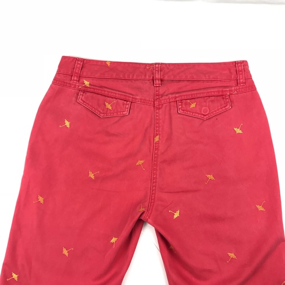 J. Crew Favorite Fit Umbrella Print Cropped Pants - Picture 3 of 5